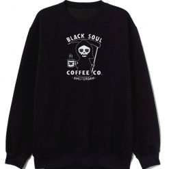 Amsterdam Black Soul Cafe Grim Reaper Sweatshirt